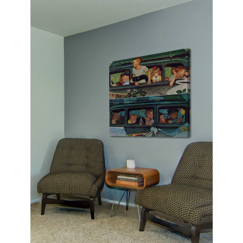 Marmont Hill - "Coming and Going" by Norman Rockwell Painting Print on Canvas - Multi-Color