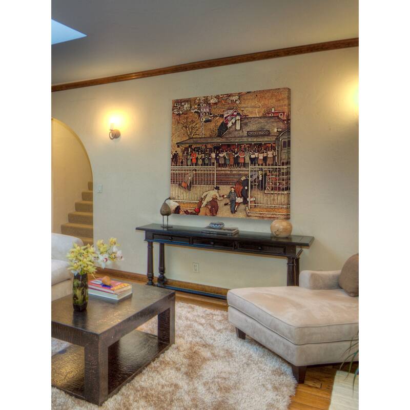 Marmont Hill - "Commuters" by Norman Rockwell Painting Print on Canvas - Multi-Color