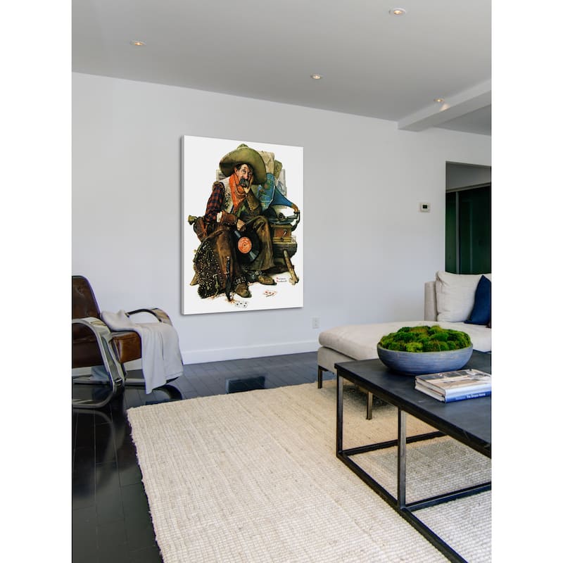 Marmont Hill - "Dreams of Long Ago" by Norman Rockwell Painting Print on Canvas - Multi-Color