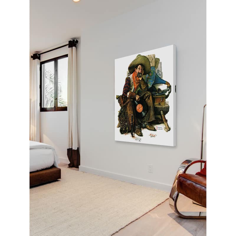Marmont Hill - "Dreams of Long Ago" by Norman Rockwell Painting Print on Canvas - Multi-Color