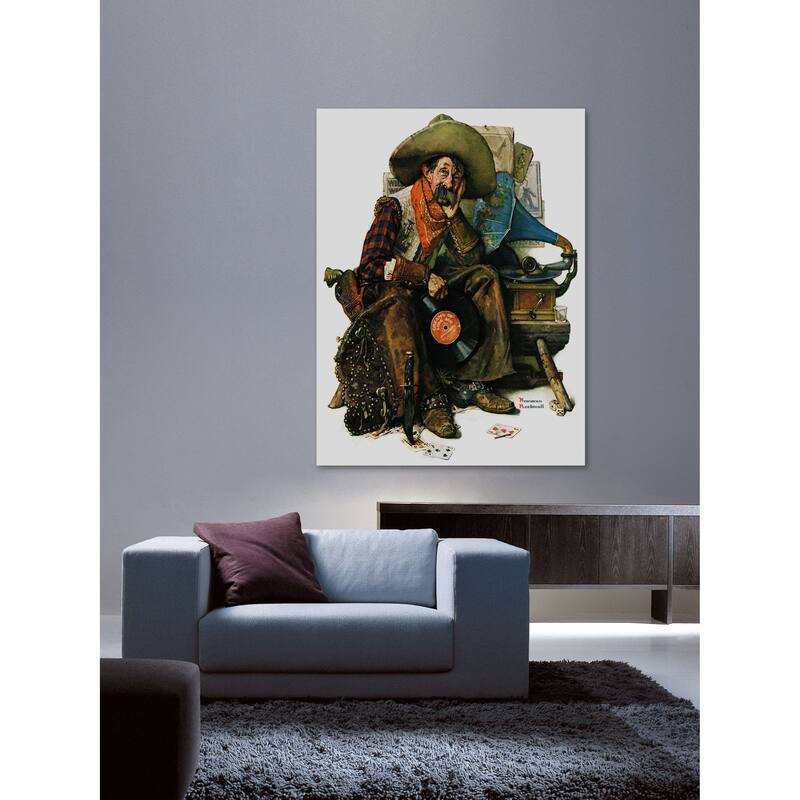Marmont Hill - "Dreams of Long Ago" by Norman Rockwell Painting Print on Canvas - Multi-Color
