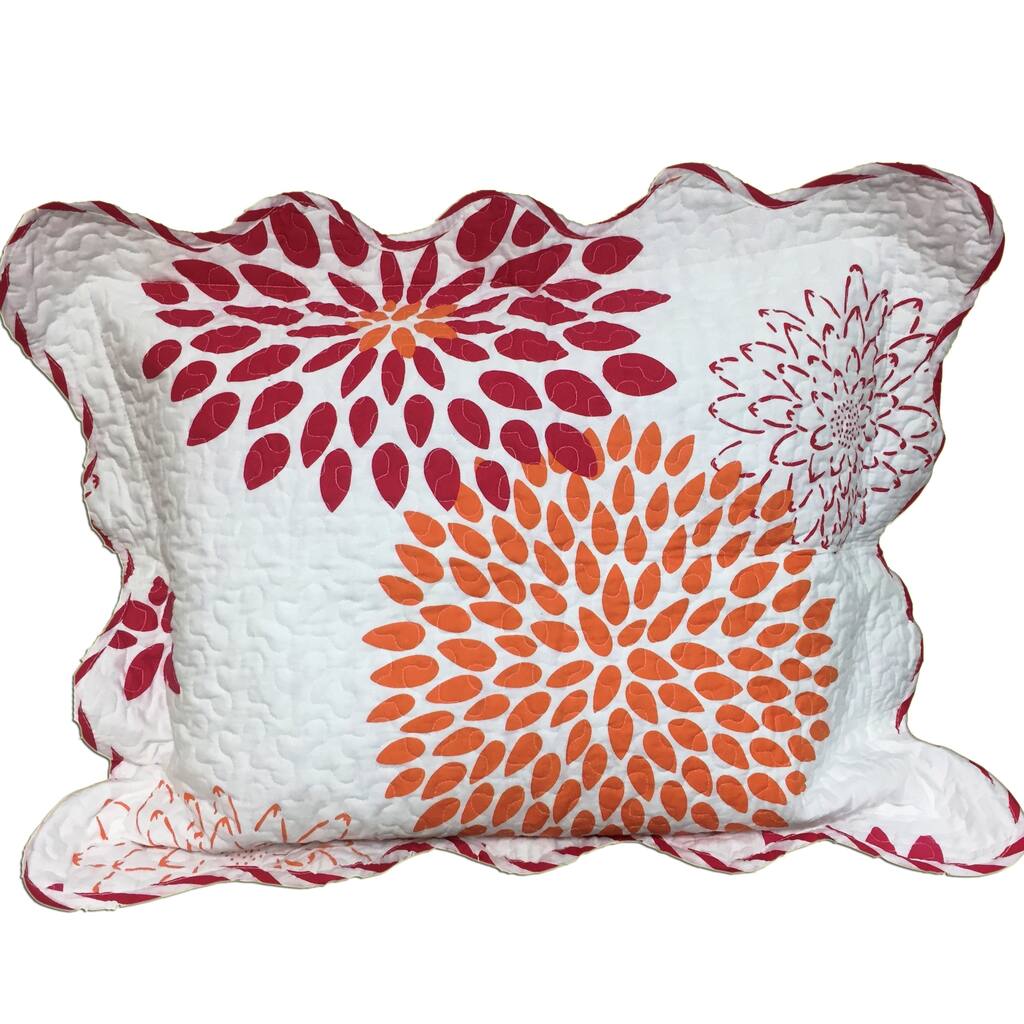 Full Bloom Raspberry Sham