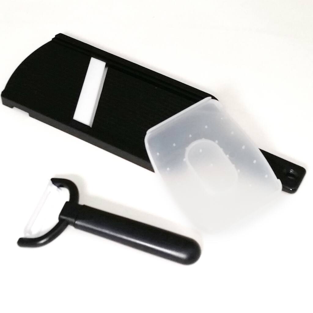 Miu France Hand Held Ceramic Blade Mandoline with Ceramic Peeler