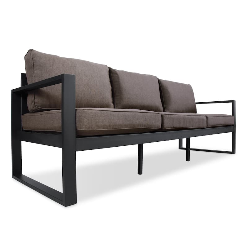 Baltic Sofa in Black by Real Flame - 81.5L x 28W x 28.4H