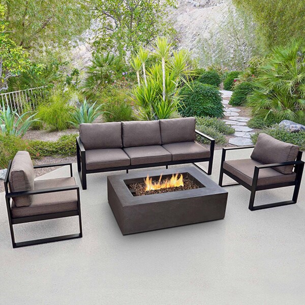 Baltic Black 3-seat Sofa by Real Flame