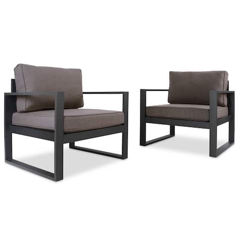 Baltic Chairs Black by Real Flame (Set of 2)