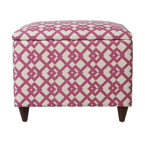 Shop Jennifer Taylor Pink Storage Ottoman Free Shipping Today