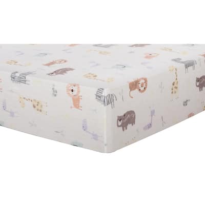 Trend Lab Crayon Jungle Deluxe Flannel Fitted Crib Sheet