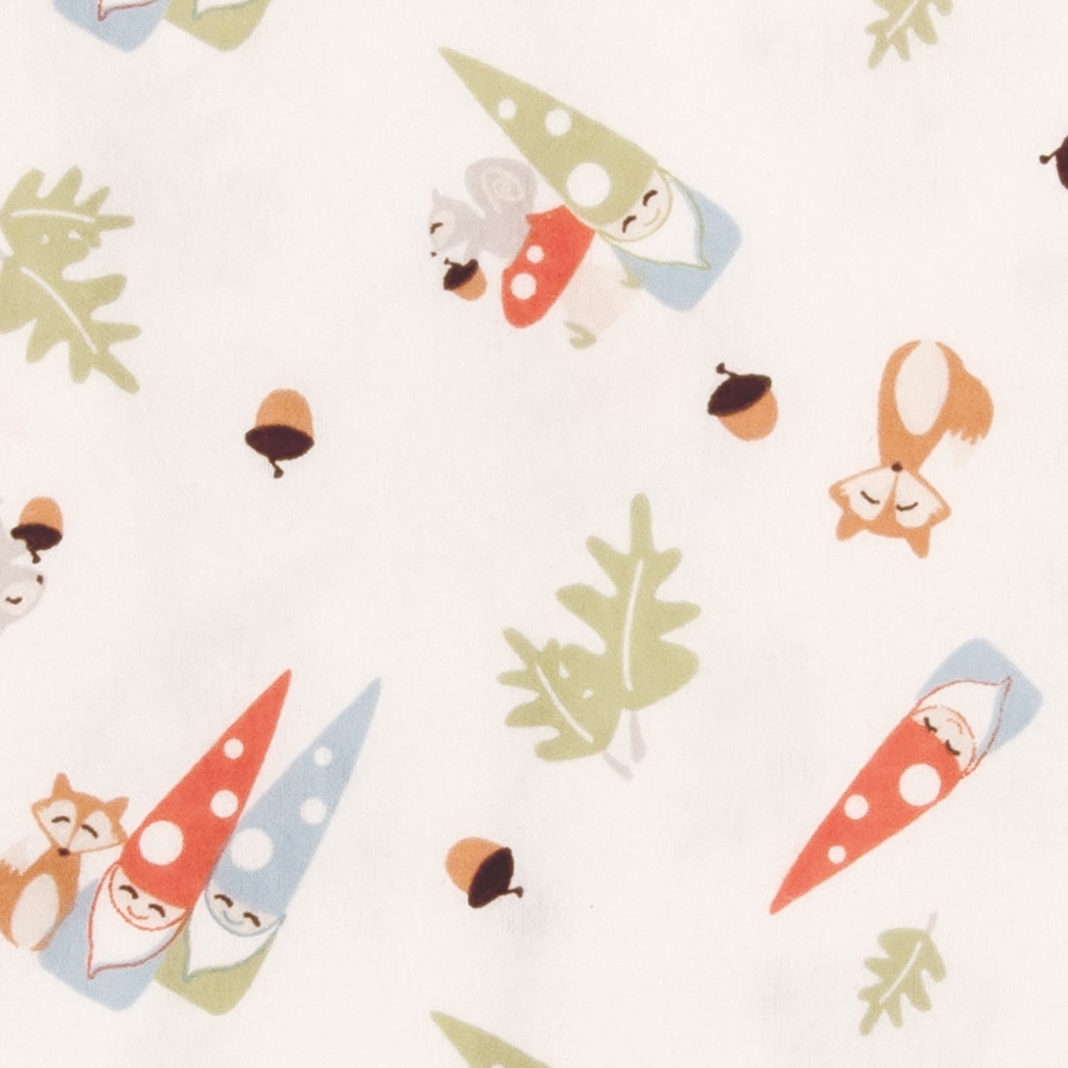 woodland gnome crib sheet