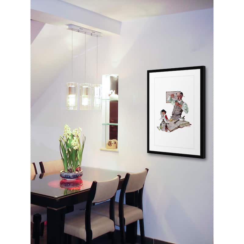Norman Rockwell 'Pharmacist' Marmont Hill Framed Art Print - Multi-Color