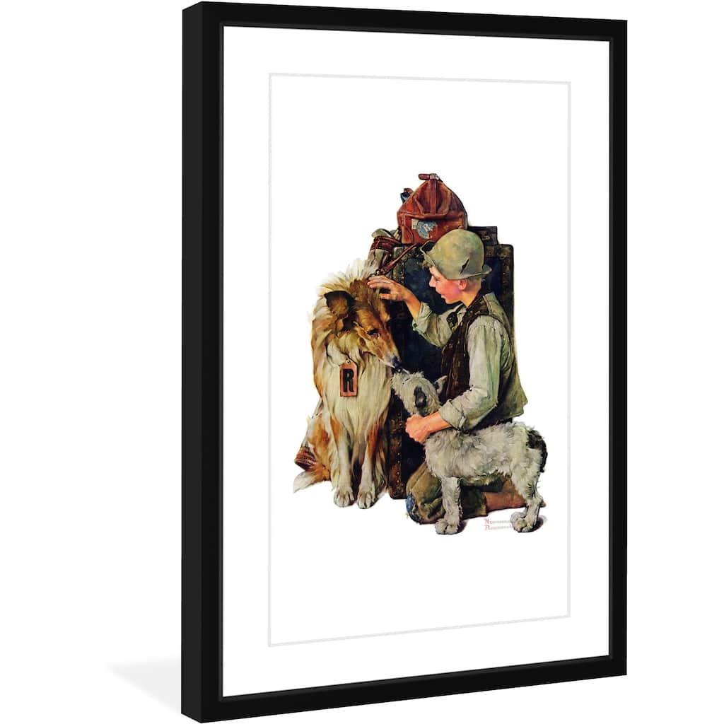Marmont Hill - "Raleigh Rockwell" by Norman Rockwell Painting Print on Canvas - Multi-Color