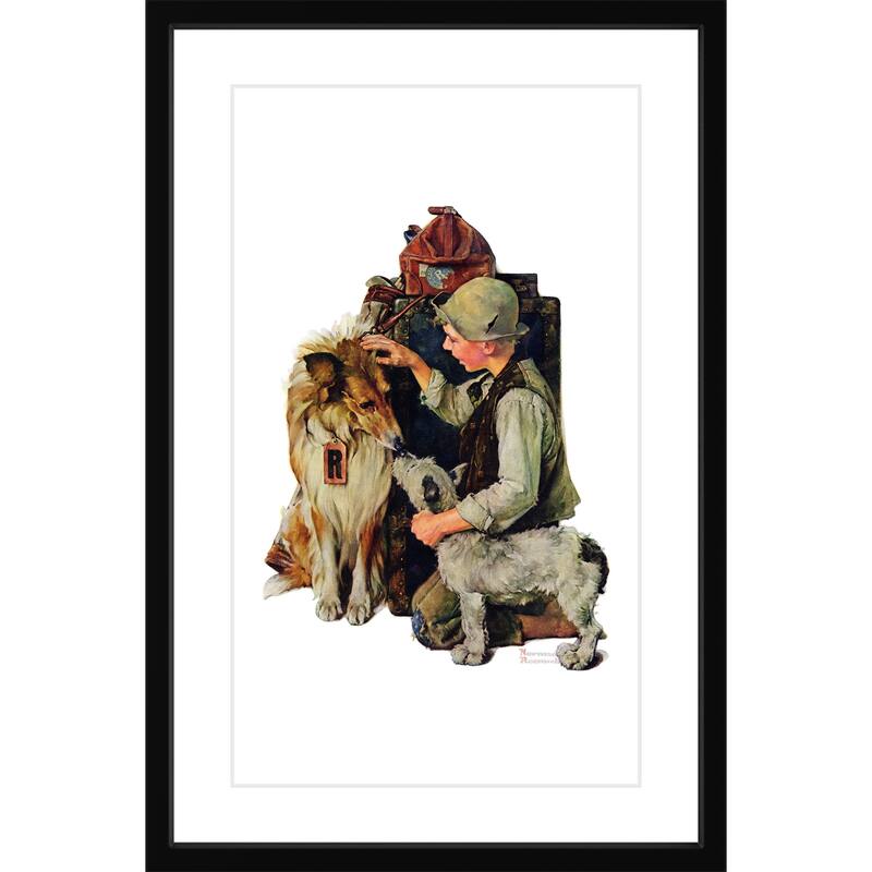 Marmont Hill - "Raleigh Rockwell" by Norman Rockwell Painting Print on Canvas - Multi-Color