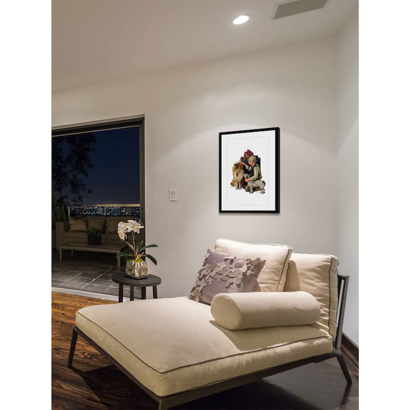 Marmont Hill - "Raleigh Rockwell" by Norman Rockwell Painting Print on Canvas - Multi-Color