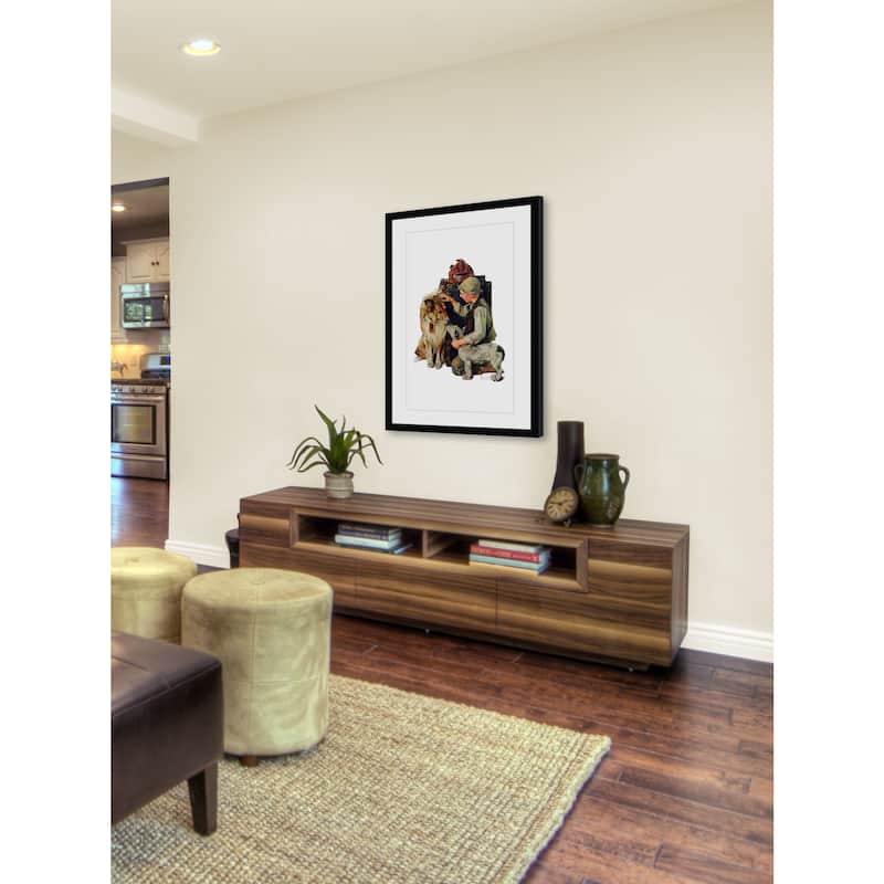 Marmont Hill - "Raleigh Rockwell" by Norman Rockwell Painting Print on Canvas - Multi-Color