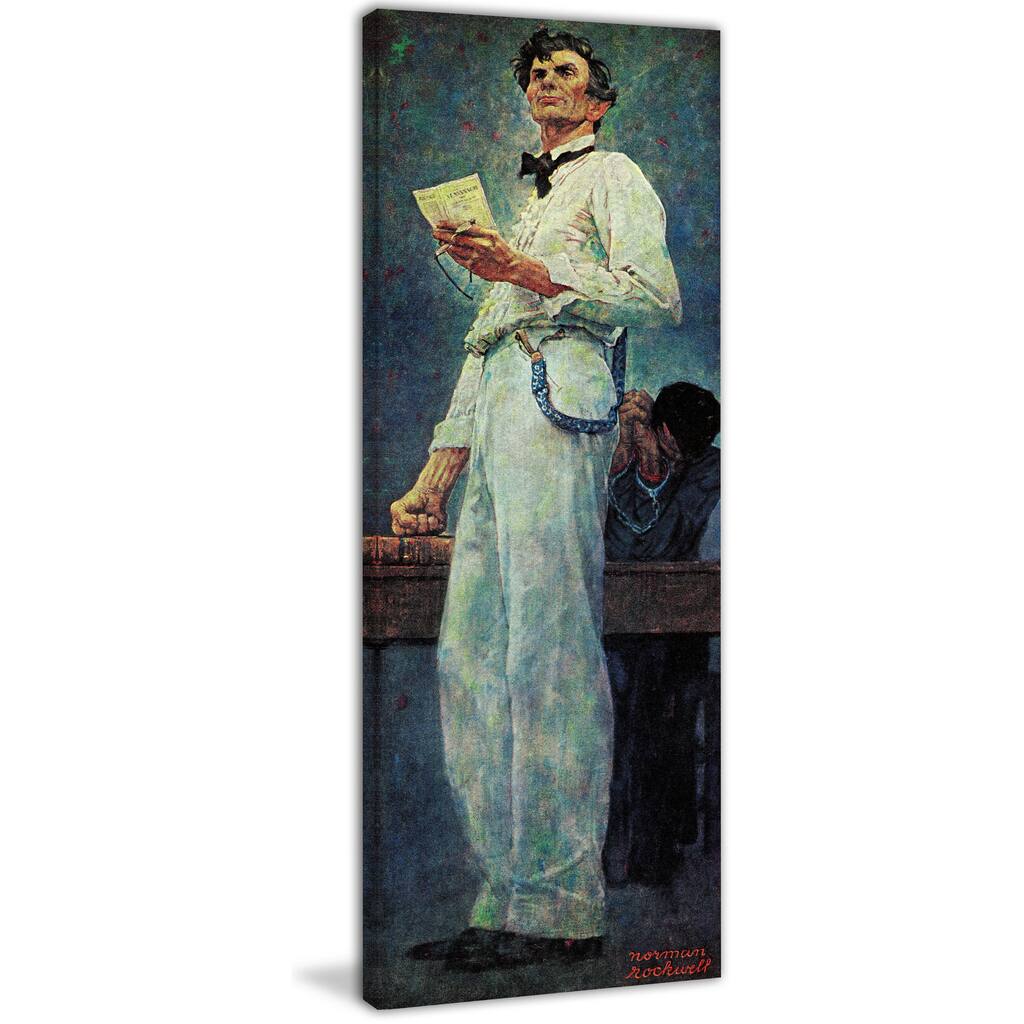 Marmont Hill - "Lincoln for the Defense" by Norman Rockwell Painting Print on Canvas