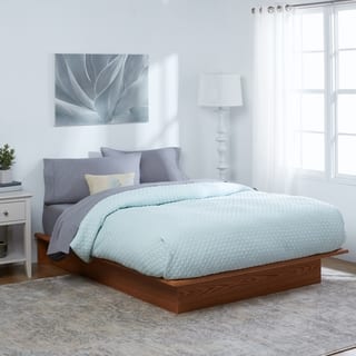slide 1 of 1, I Love Living Oak Full Platform Bed