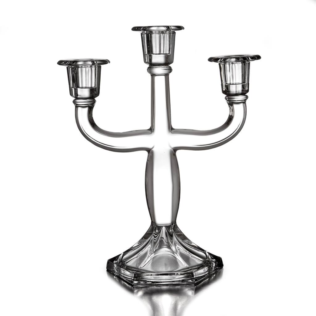 Fifth Avenue Crystal Windsor 3-arm Candelabra