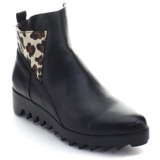 lug wedge booties