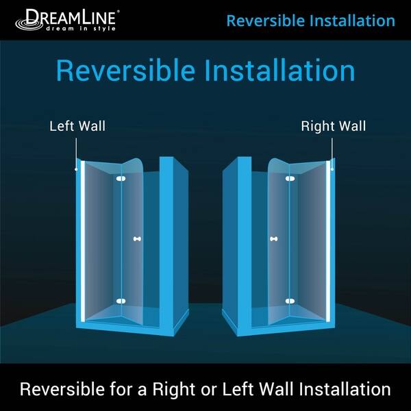 Shop Dreamline Aqua Fold 33 1 2 In W X 72 In H Frameless Bi Fold