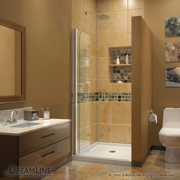 Shop Dreamline Aqua Fold 33 1 2 In W X 72 In H Frameless Bi Fold