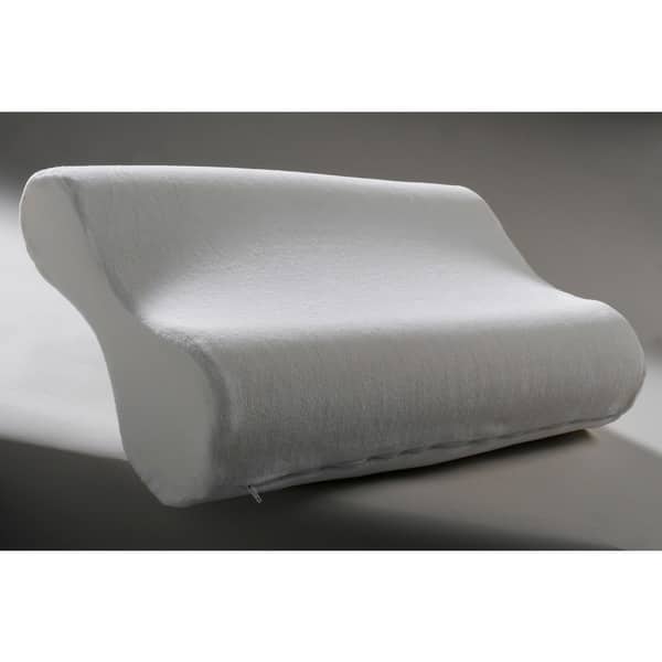 Shop Beautyrest Contour Memory Foam Pillow White Free Shipping
