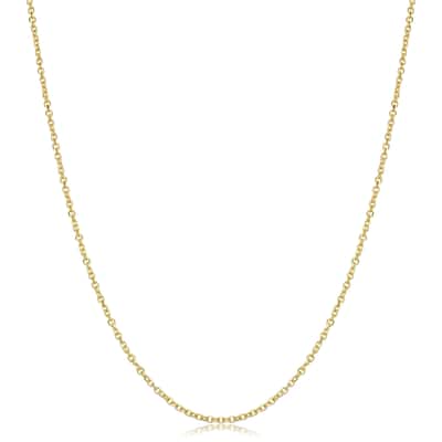 14k Yellow Gold Diamond-cut Cable Chain (16 - 24 inches)