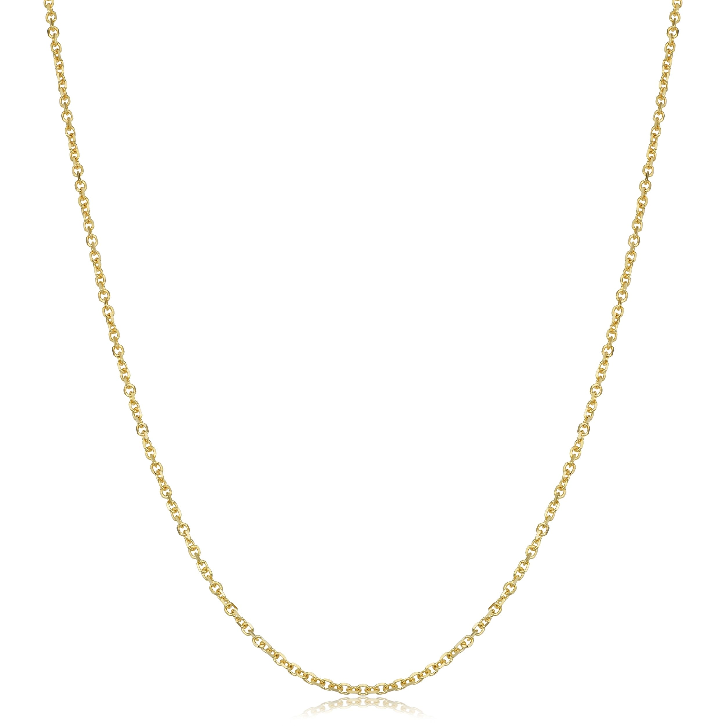 Au Naturale 14k Yellow Gold Diamond-cut Cable Chain (16 - 24 inches)