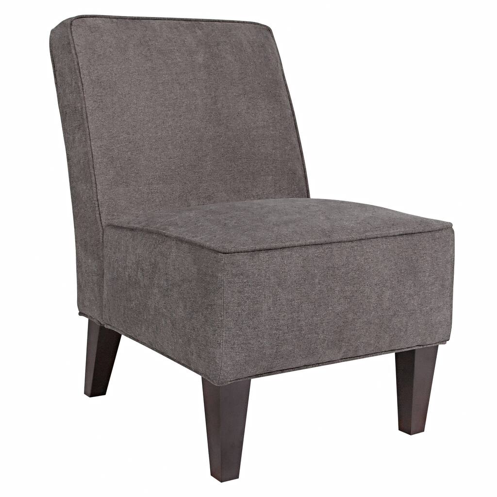 Handy Living Dover Parisian Smoke Grey Armless Chair