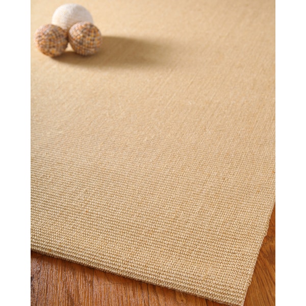 Hand crafted Elements Runner Sisal Beige Rug (2x10)  