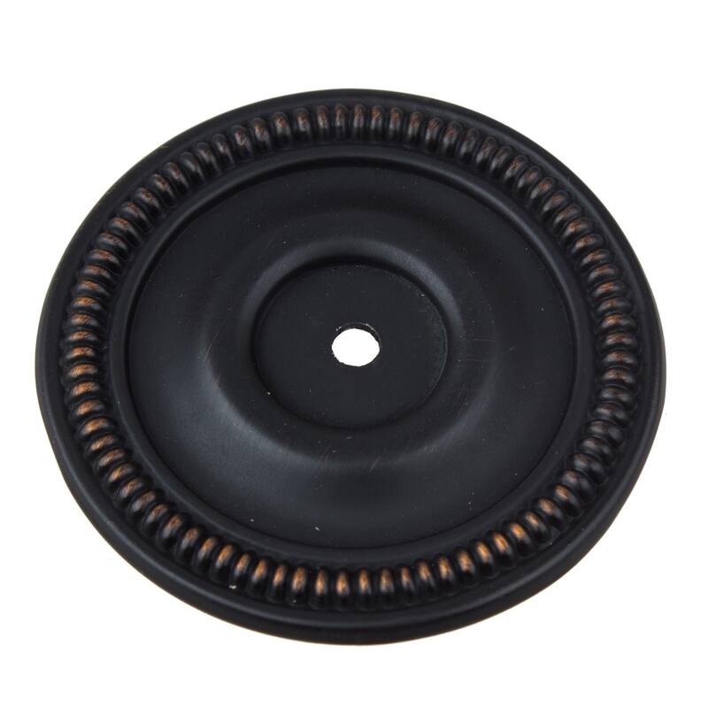 GlideRite 2.5-inch Oil Rubbed Bronze Round Backplate