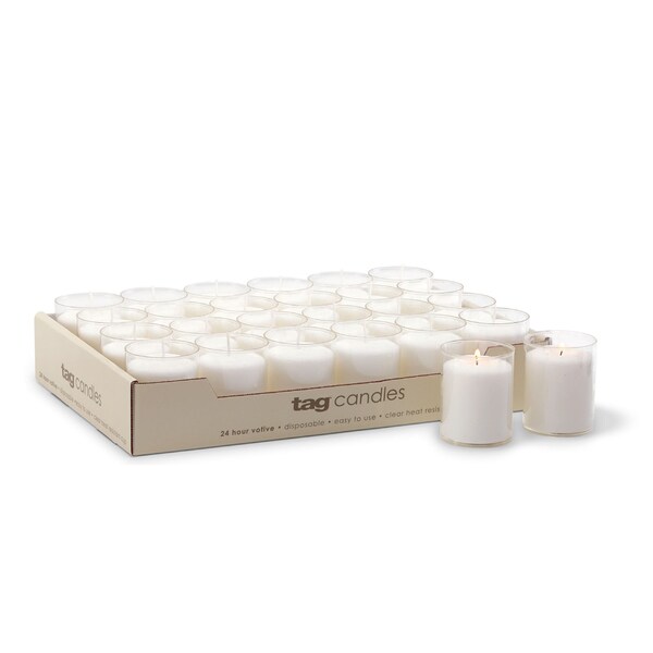 24 Hour Filled Votive Candles (Set of 24)