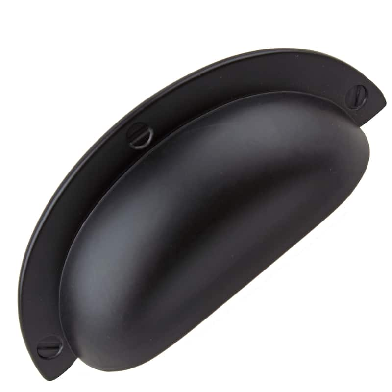 GlideRite 2.5 inch Matte Black Cabinet Bin Pulls (Pack of 10 or 25)