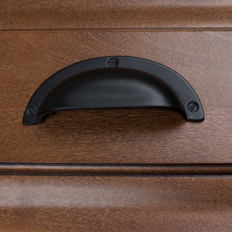 GlideRite 2.5 inch Matte Black Cabinet Bin Pulls (Pack of 10 or 25)