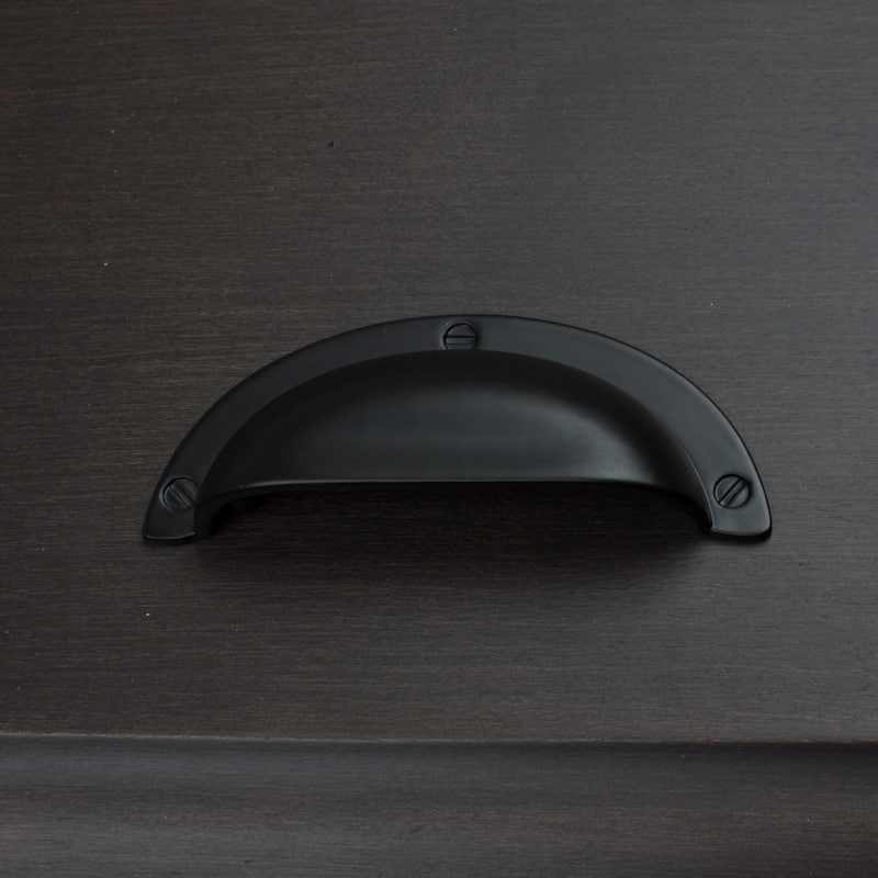 GlideRite 2.5 inch Matte Black Cabinet Bin Pulls (Pack of 10 or 25)