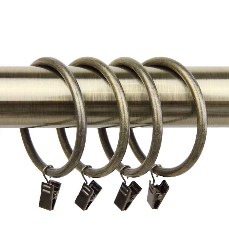 InStyleDesign 10 Heavy Duty Curtain Rings 2-1/2 inch - n/a - Antique/Brass Finish - Antique Brass