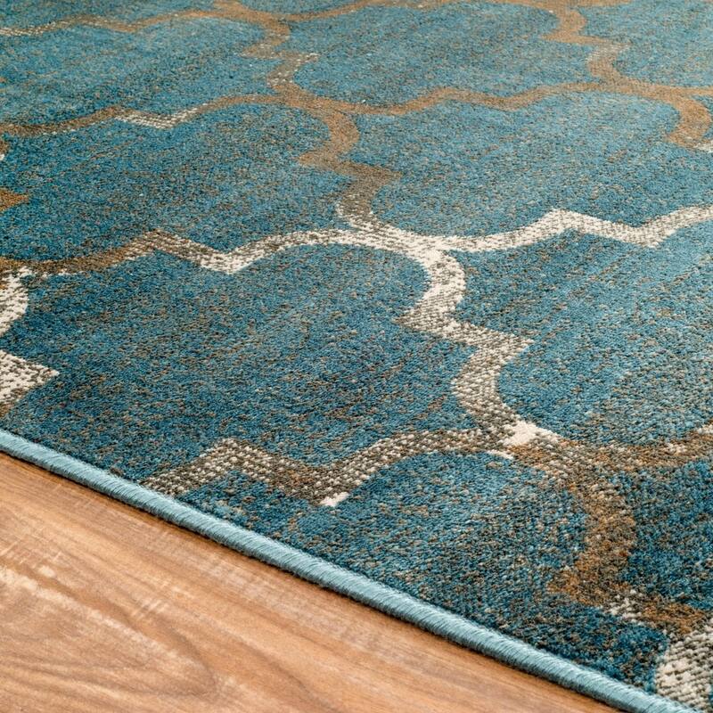 Nuloom Modern Viscose Trellis Fancy Area Rug