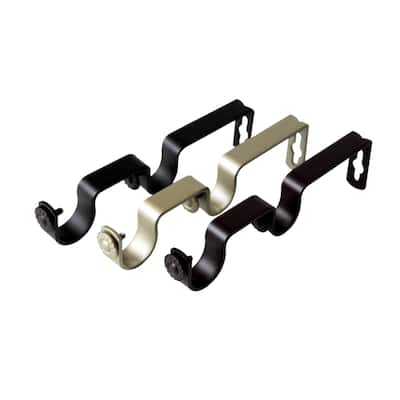 InStyleDesign Pair of Double Brackets for 1 inch Rod - n/a
