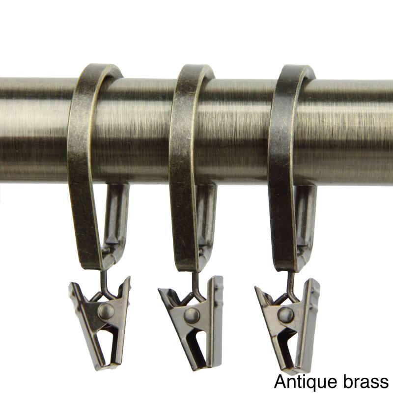 InStyleDesign 10 Curtain Pivot Rings for 1 inch Rod - n/a - Antique/Brass Finish - Antique Brass