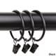 preview thumbnail 3 of 3, InStyleDesign 2 inch Curtain Rings - Set of 10 Black