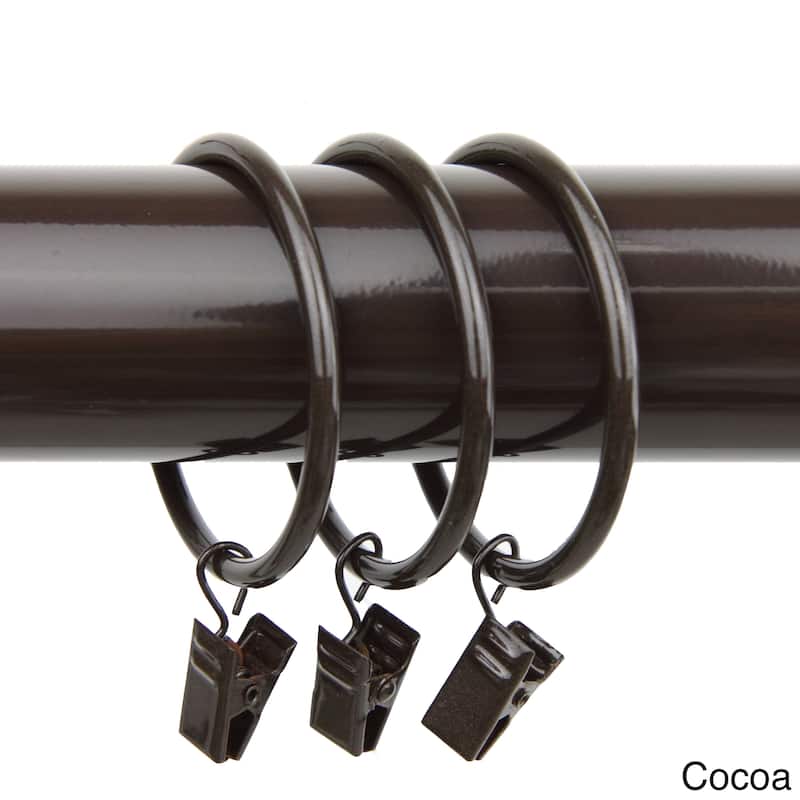InStyleDesign 2 inch Curtain Rings - Set of 10 - Cocoa