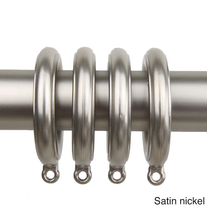 InStyleDesign 10 Decorative Curtain Eyelet Rings 1-3/4 inch - n/a - Nickel Finish/Satin/Silver Finish - satin nickel