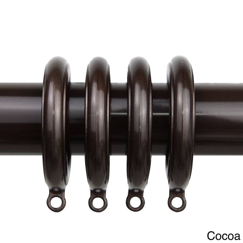 InStyleDesign 10 Decorative Curtain Eyelet Rings 1-3/4 inch - n/a - Brown Finish - Cocoa