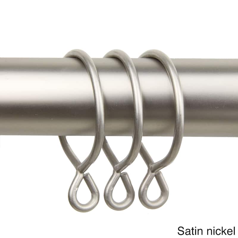 InStyleDesign 10 Curtain Eyelet Rings 1-3/4 inch - n/a - Nickel Finish/Satin/Silver Finish - satin nickel