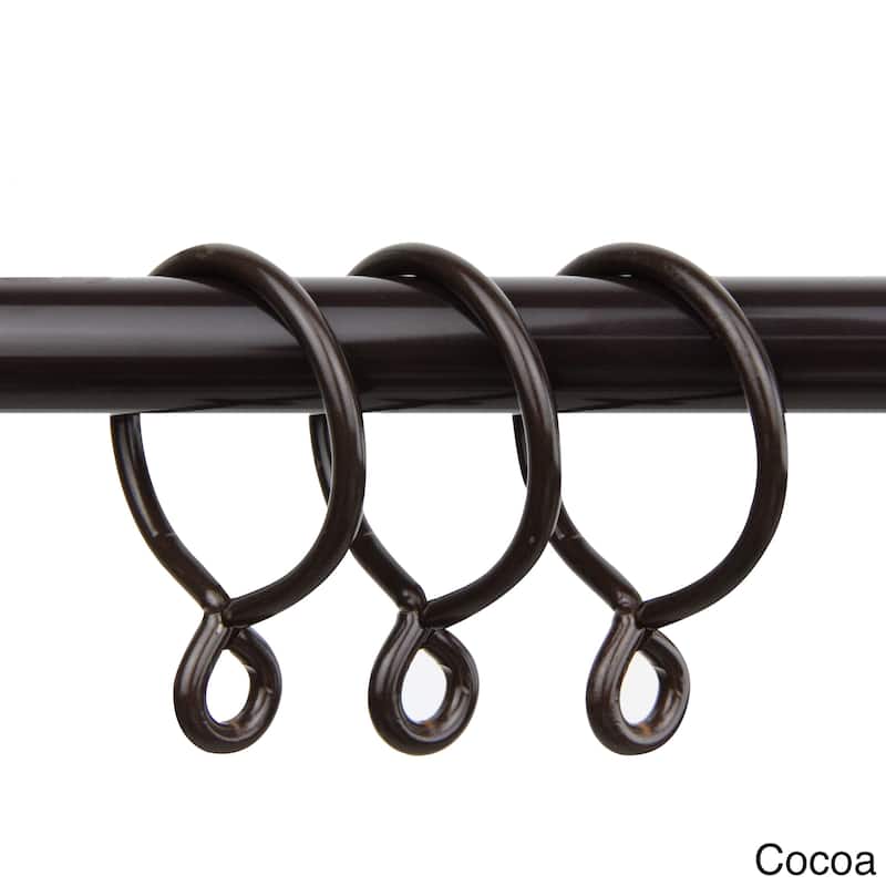 InStyleDesign 10 Curtain Eyelet Rings 1-3/4 inch - n/a - Brown Finish - Cocoa