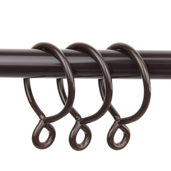 40 Pack Antique Brass Curtain Rings – 2 Inch Strong Metal Rings For Drapes