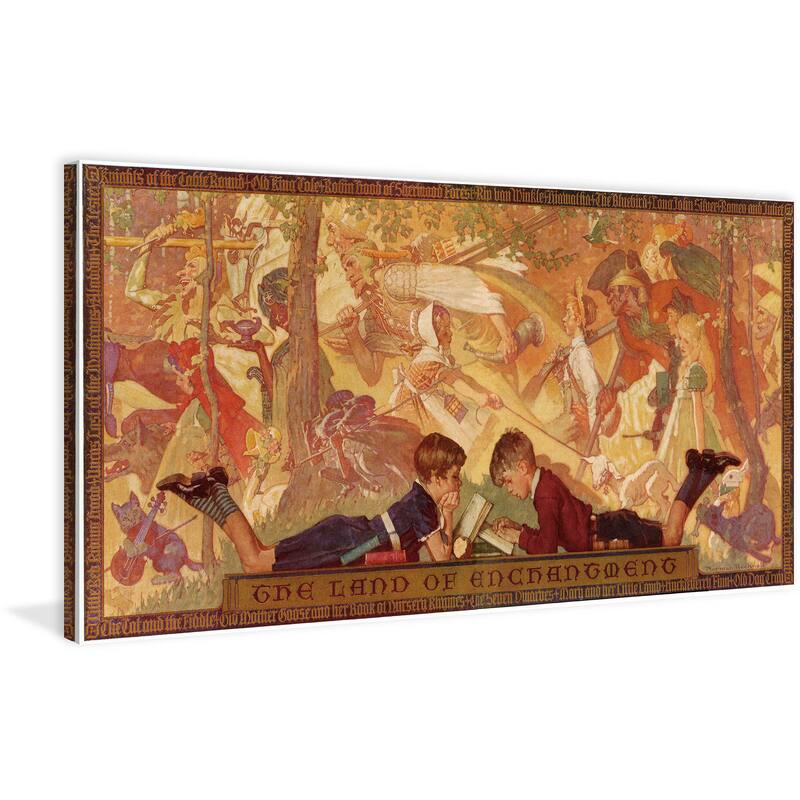 "Land of Enchantment" by Norman Rockwell Painting Print on Canvas - Multi-Color