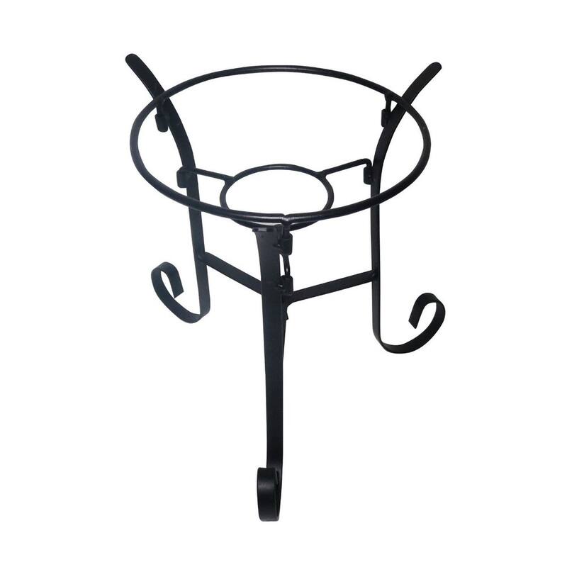 21-inch Iron Gazing Globe Stand - Metal - Black