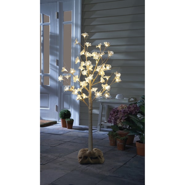 Shop Order Home Collection 4ft Magnolia Blossom LED Tree - Free