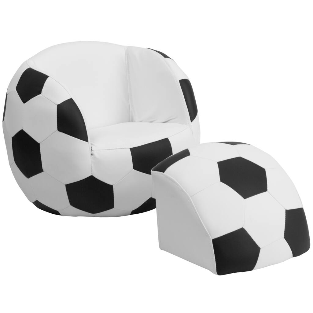 Kids Plastic Sport Chair and Footstool