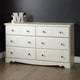 South Shore Country Poetry 6-Drawer Double Dresser - Thumbnail 0
